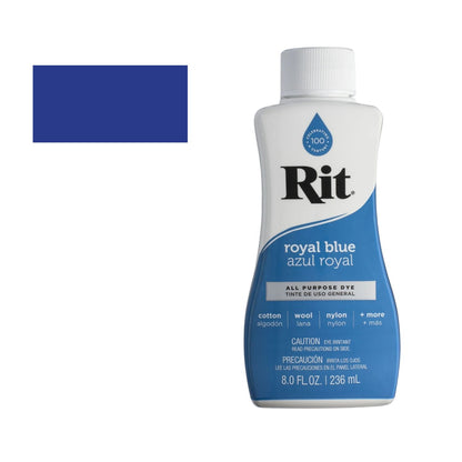Rit Dye Liquid Royal Blue / Líquido Para Teñir Azul Real Pintura para Tela Rit