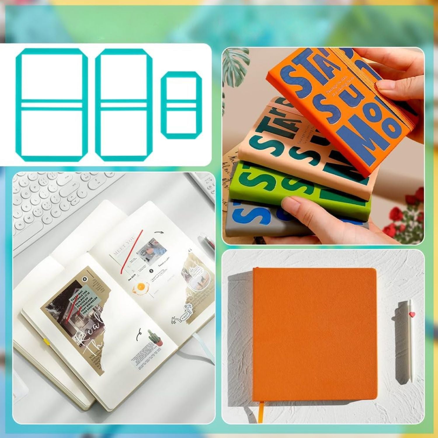 3 Guías para Libretas Post It Azul