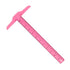 Regla "T" de Acrílico Color Rosa Transparente de 30 cm Borradores y Reglas Hobbees