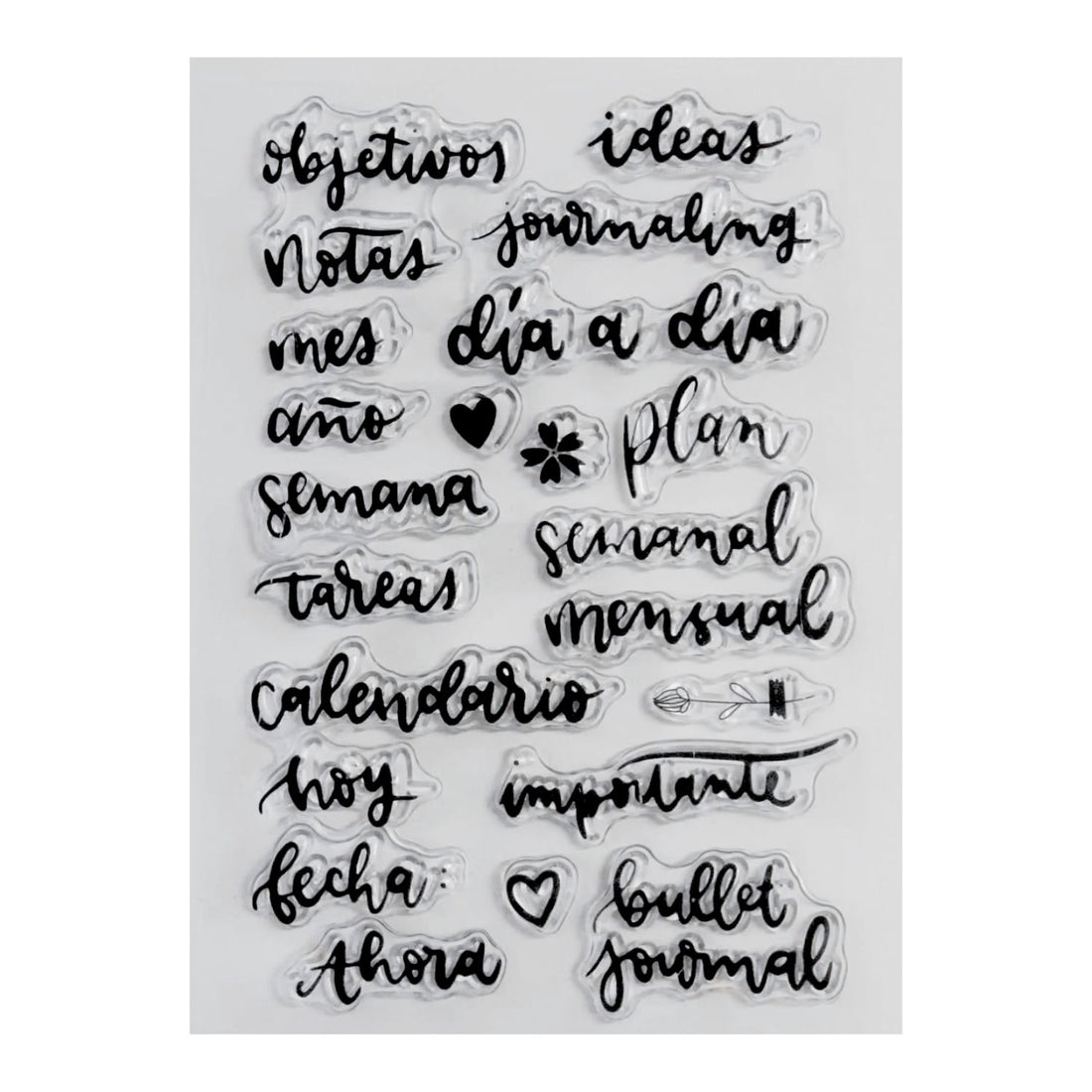 Set De Sellos Bullet Journal Sellos Hobbees