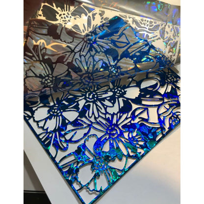 Foil Para Tinta Azul Rey Confetti Foil Reactivo Angie Guerra