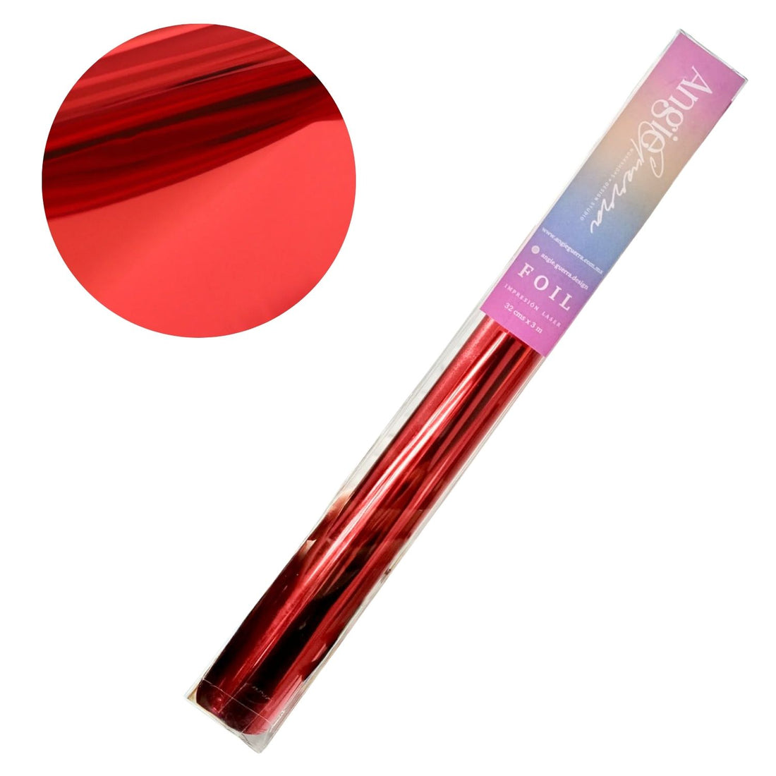 Foil Para Tinta Rojo Foil Reactivo Angie Guerra