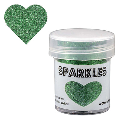 Wow Sparkles Glitter Lime Green / Brillantina Premium Verde Lima Polvos de Embossing Wow!