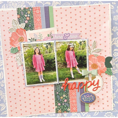 Poppy &amp; Pear Paper Sheet 12" / Hoja de Papel Cutie Papel, Hojas Sueltas American Crafts