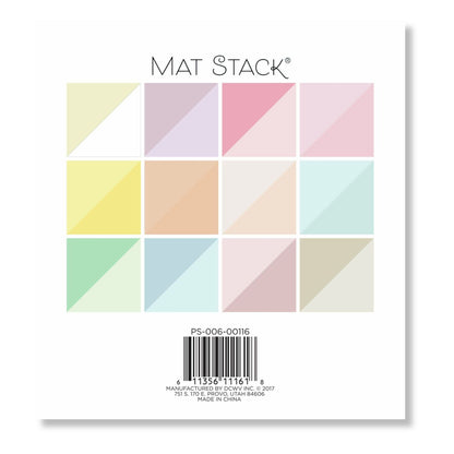 Cardstock Flipside Past 6" / Block de Cartulinas Color Pastel Papel DCWV