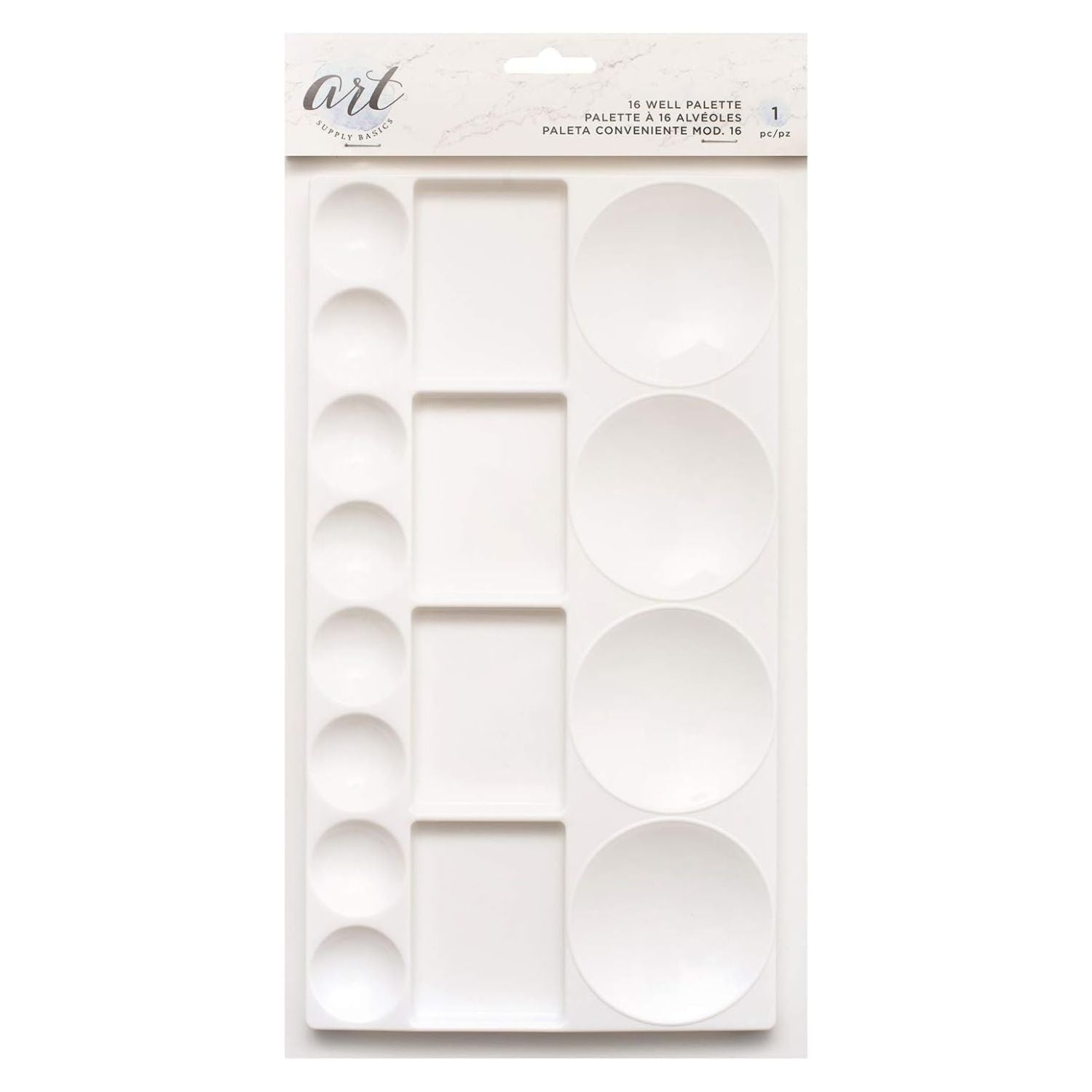 Supply Basics Plastic Palette / Paleta de Plástico para Pinturas Espàtulas y Paletas American Crafts
