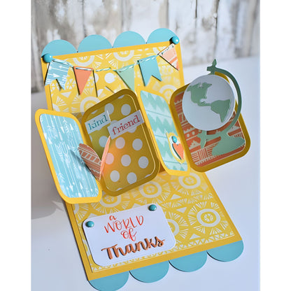 Suaje de Estructura para Hacer Twist and Pop Fold Card Dados de Corte / Suajes / Troqueles Hobbees