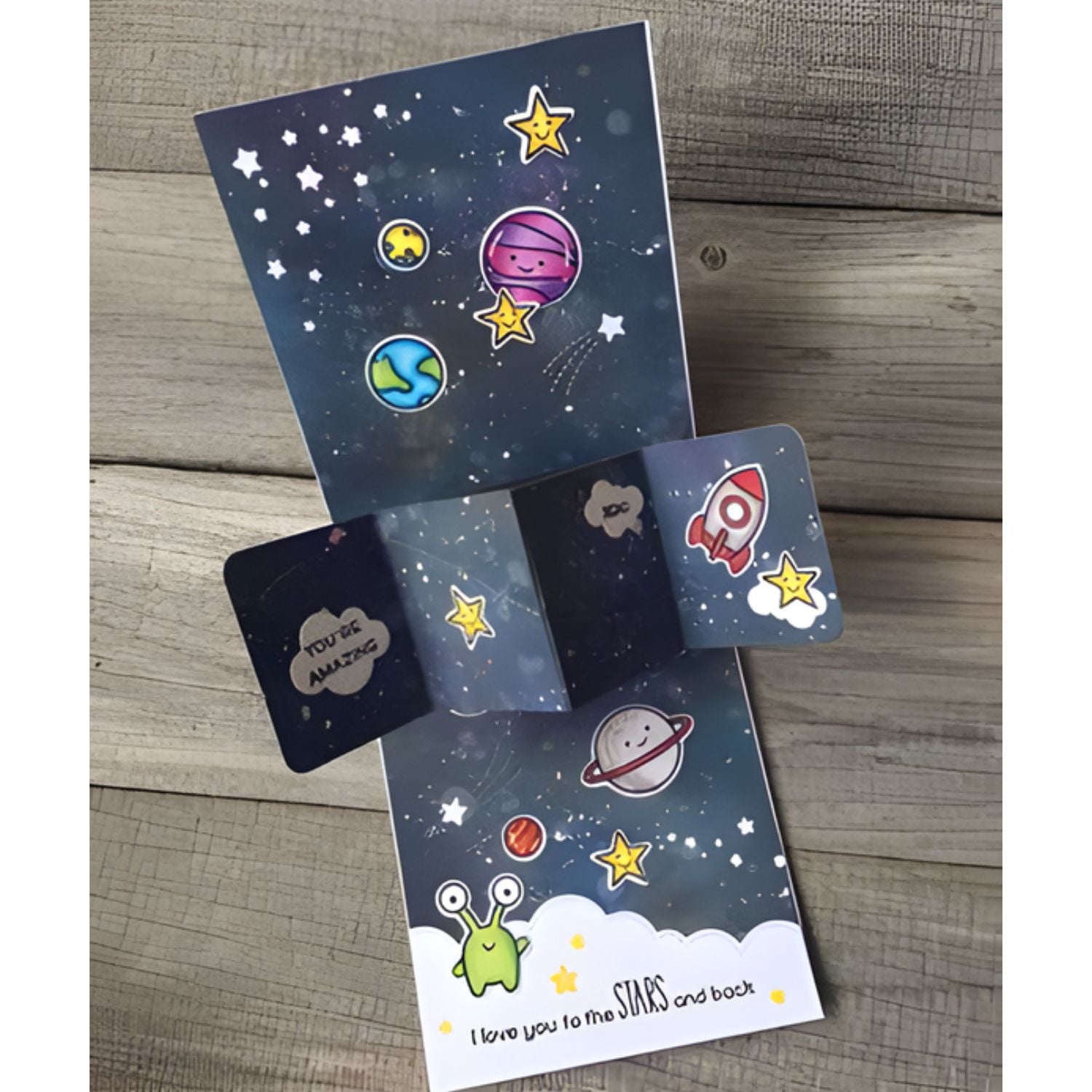 Suaje de Estructura para Hacer Twist and Pop Fold Card Dados de Corte / Suajes / Troqueles Hobbees