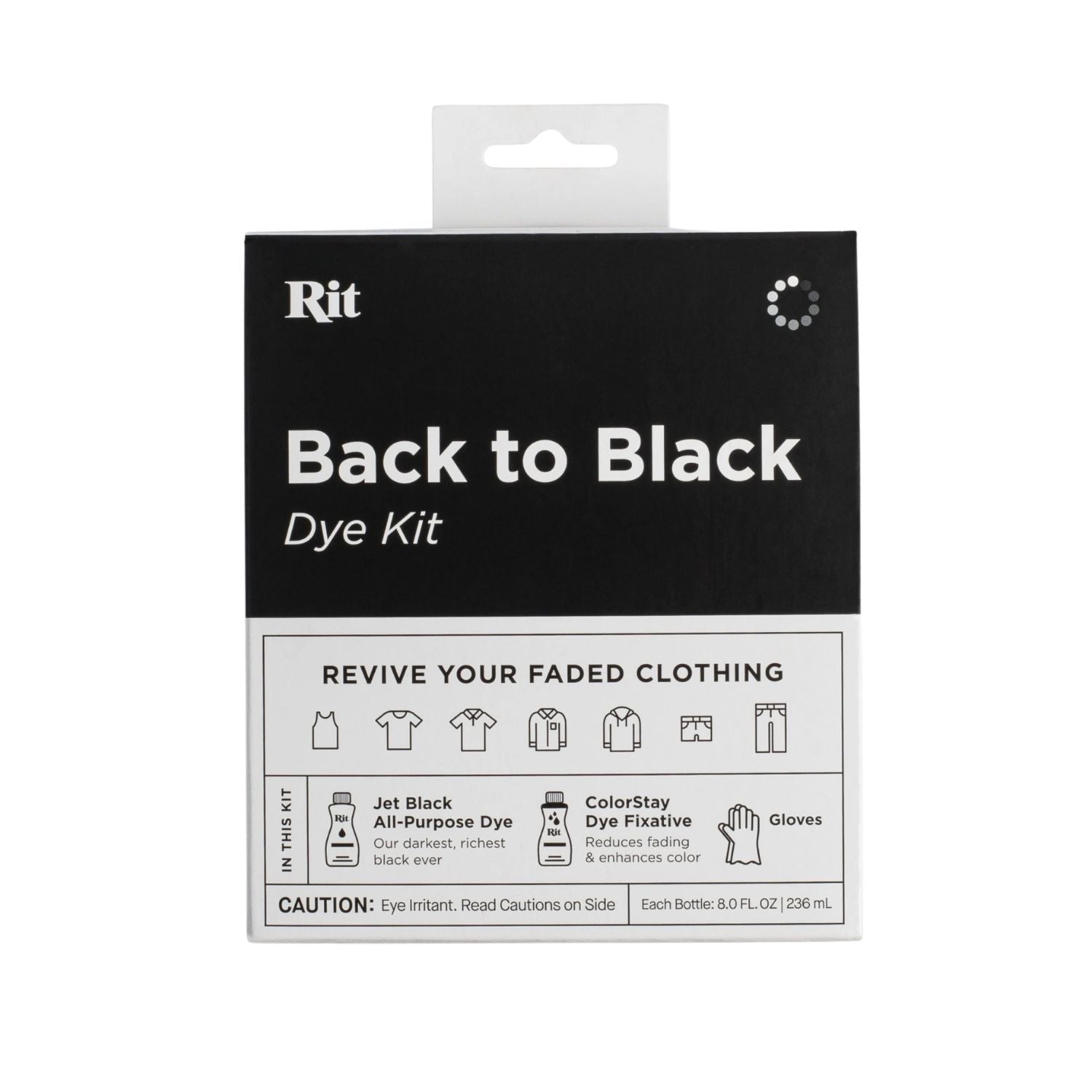 Tie-Dye Kit Back To Black / Colorante De Vuelta al Negro Pintura para Tela Rit