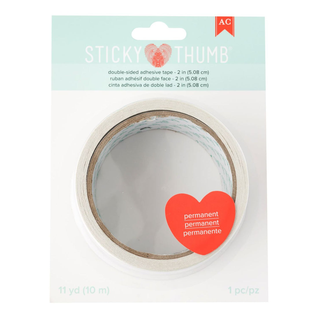 Sticky Thumb Double-Sided Tape 2" / Cinta Adhesiva Doble Cara Adhesivos / Pegamentos Sticky Thumb