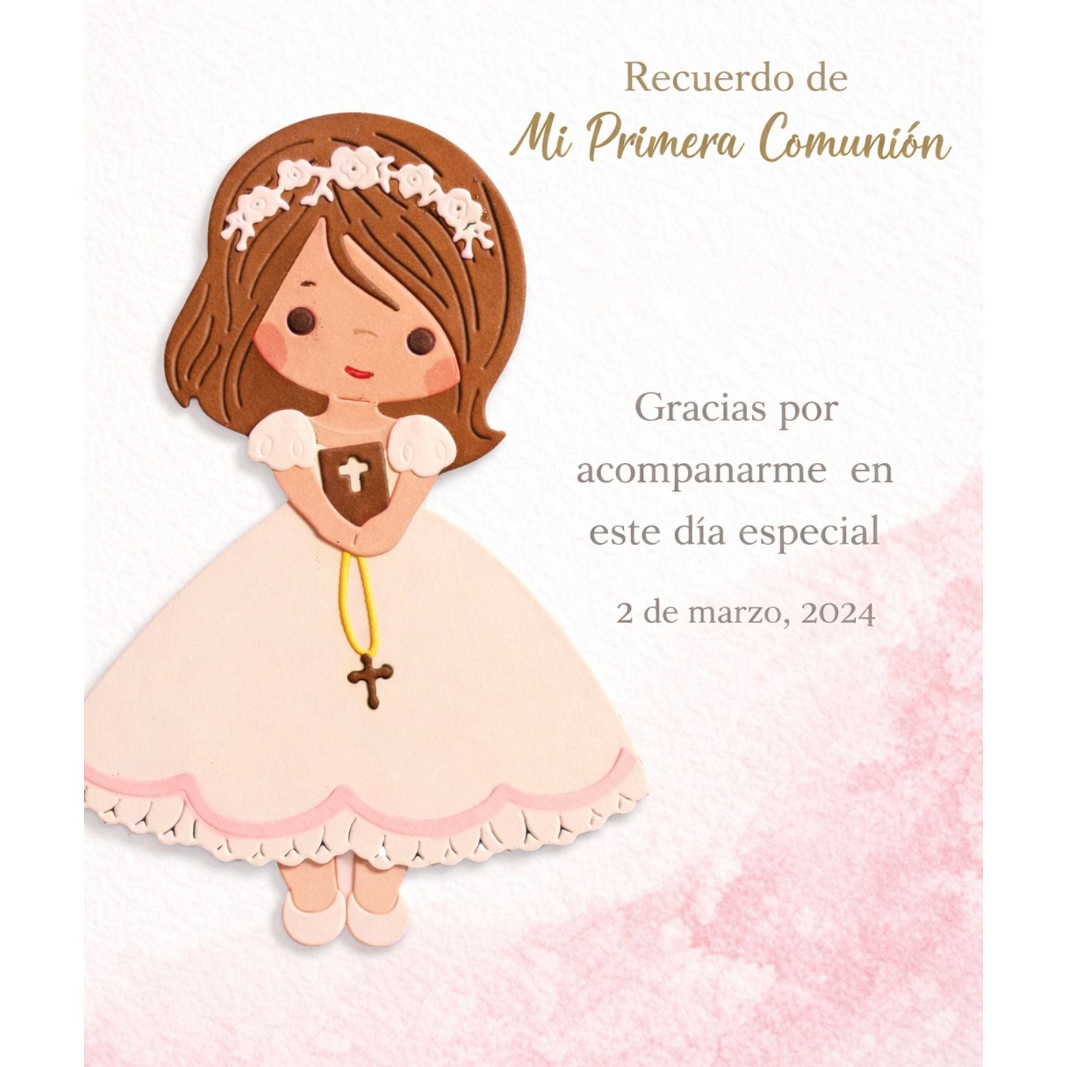 Suaje Niña Primera Comunión. Dados de Corte / Suajes / Troqueles Hobbees