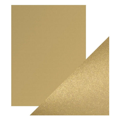 Pearlescent Cardstock Pearl Majestic Gold / 5 Hojas de Cartulina Aperlada oro Majestuoso PAPEL Tonic Studios