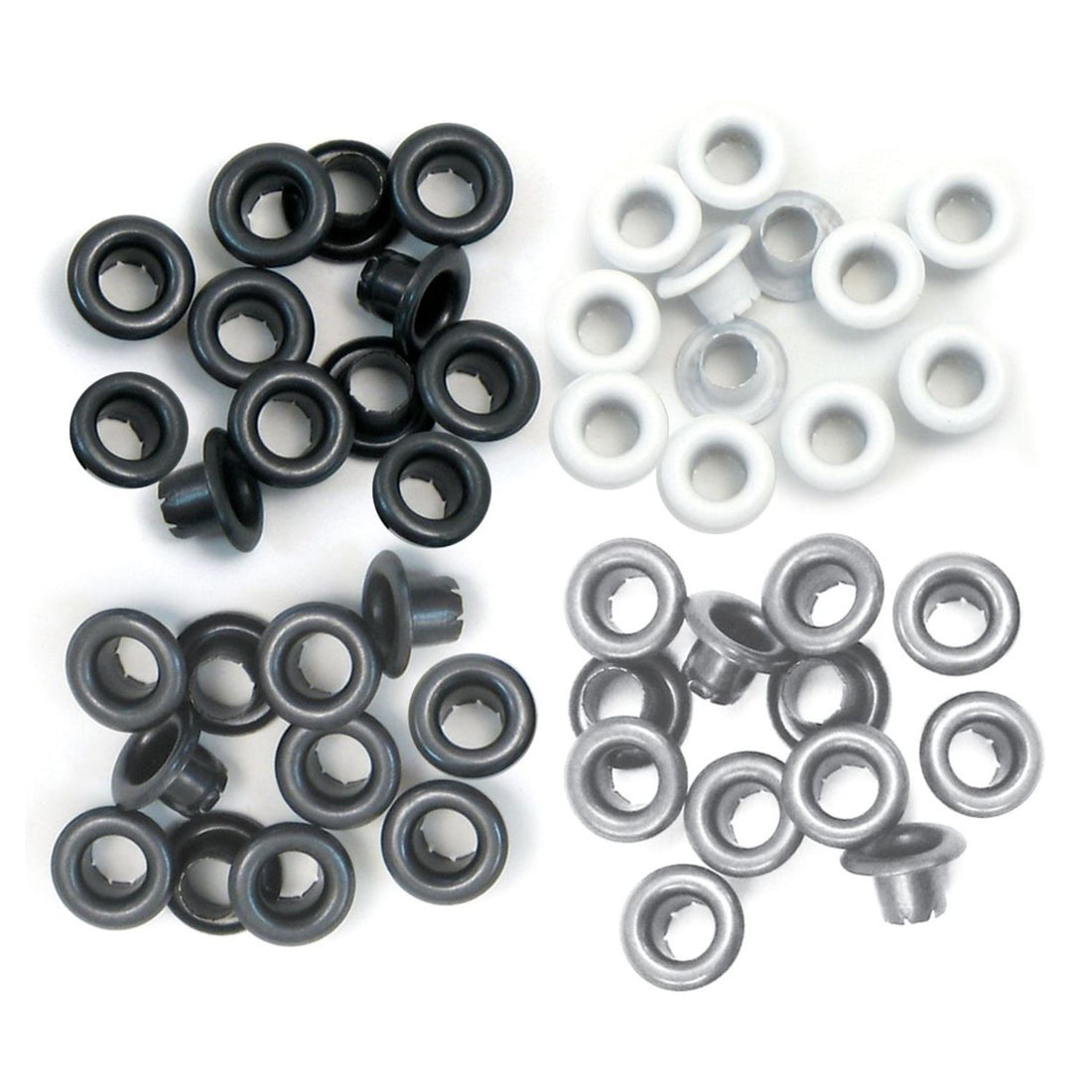 Standard Eyelets Grey / Ojillos Estándar Gris Adornos / Embellishments We R Memory Keepers