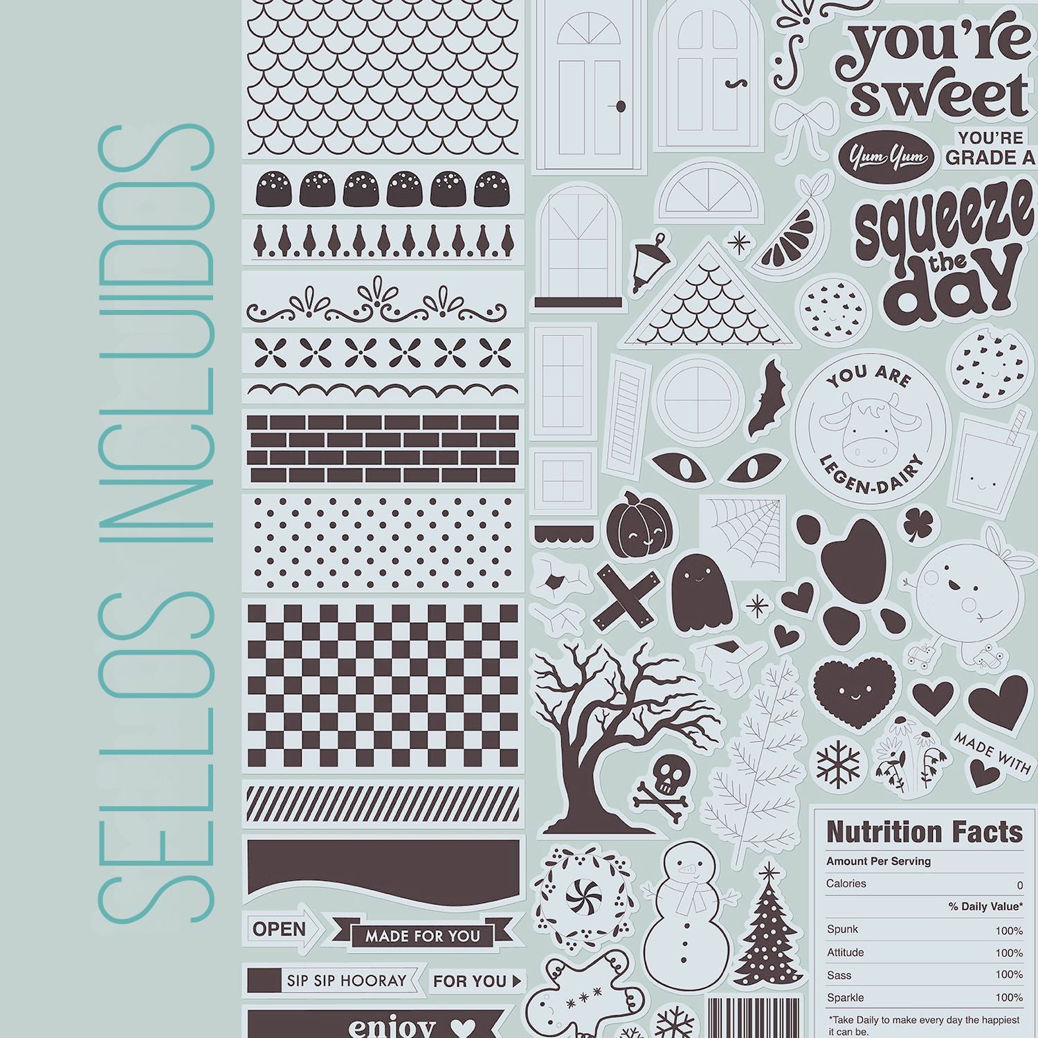 Stamp Board &amp; Stamps / Tabla Para Estampado Herramientas We R Makers