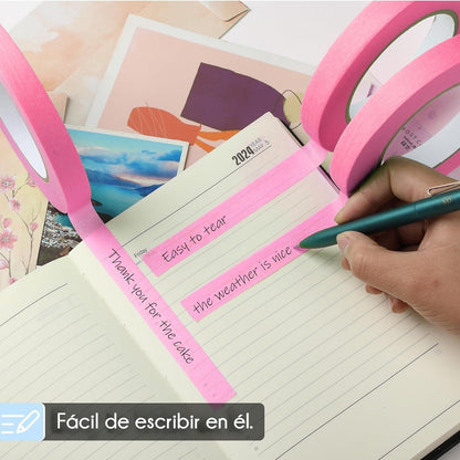 Masking Tape Rosa 20 m Adhesivos / Pegamentos Hobbees