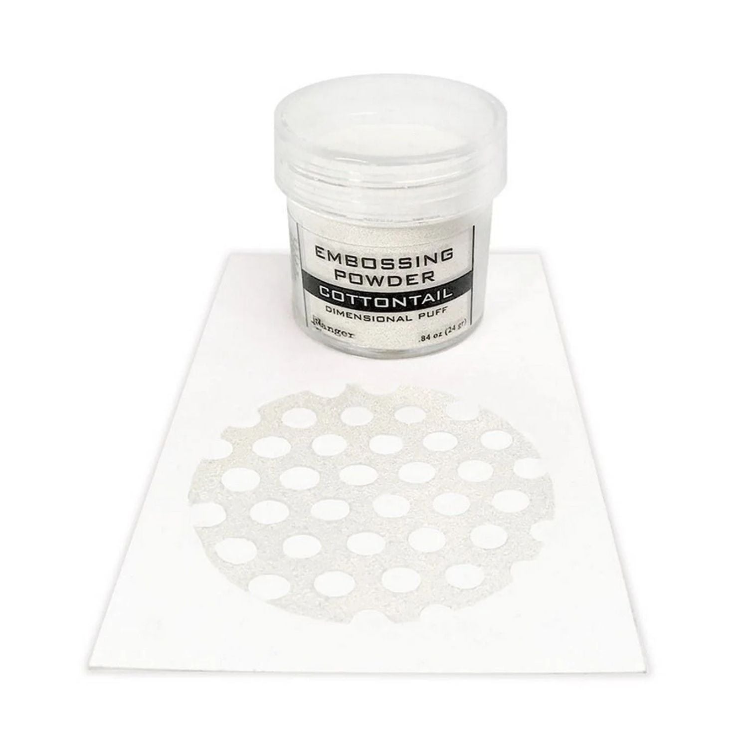 Embossing Powder Cottontail / Polvo de Embossing Conejo Blanco Polvos de Embossing Ranger