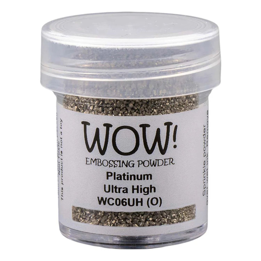 Platinum Embossing Powder Ultra High / Polvo de Embossing Plateado Ultra Calidad Polvos de Embossing Wow!