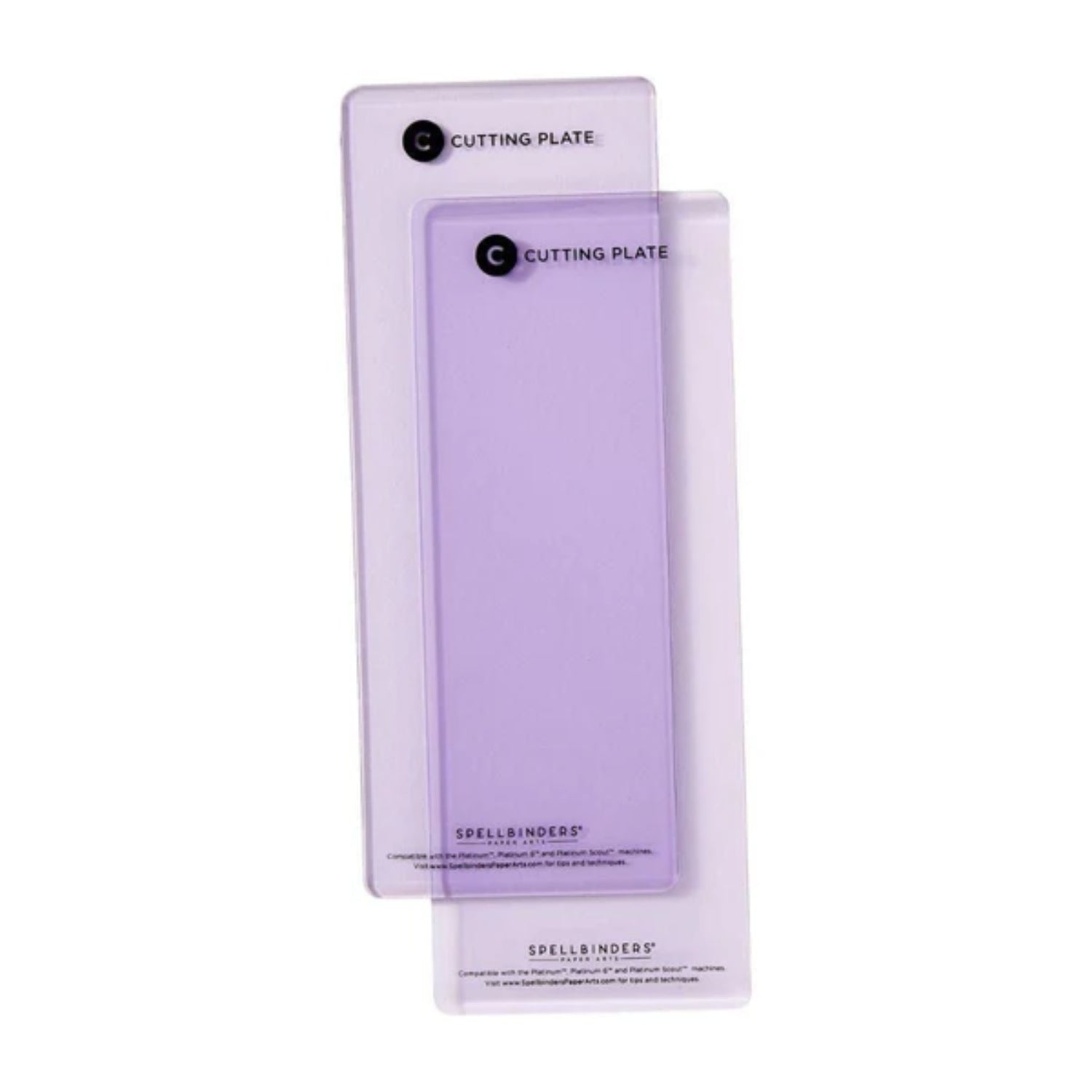 Cutting Plates Lilac Shimmer / 2 Placas de Corte Lila Accesorios para Suajadoras Spellbinders
