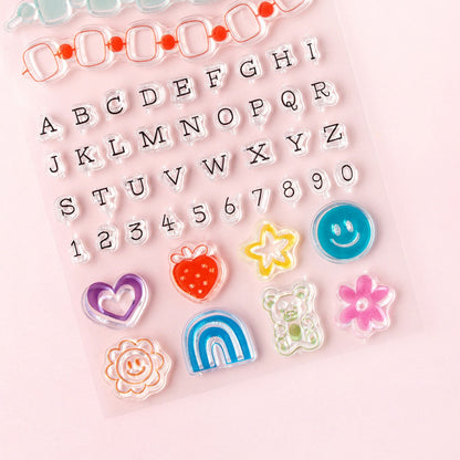 Live The Dream Stamp / Set Sellos Transparentes Vive El Sueño Sellos American Crafts