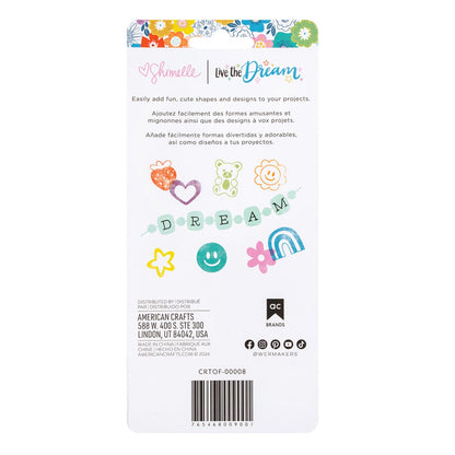 Live The Dream Stamp / Set Sellos Transparentes Vive El Sueño Sellos American Crafts