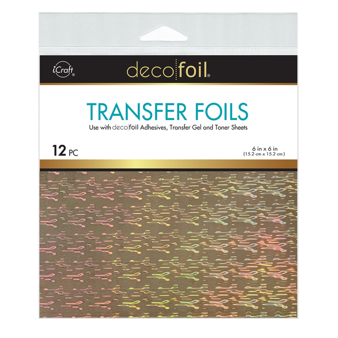 Transfer Foil Firelight 6 x 6"/ 12 Hojas de Foil Reactivo al Toner Adornos / Embellishments Therm O Web