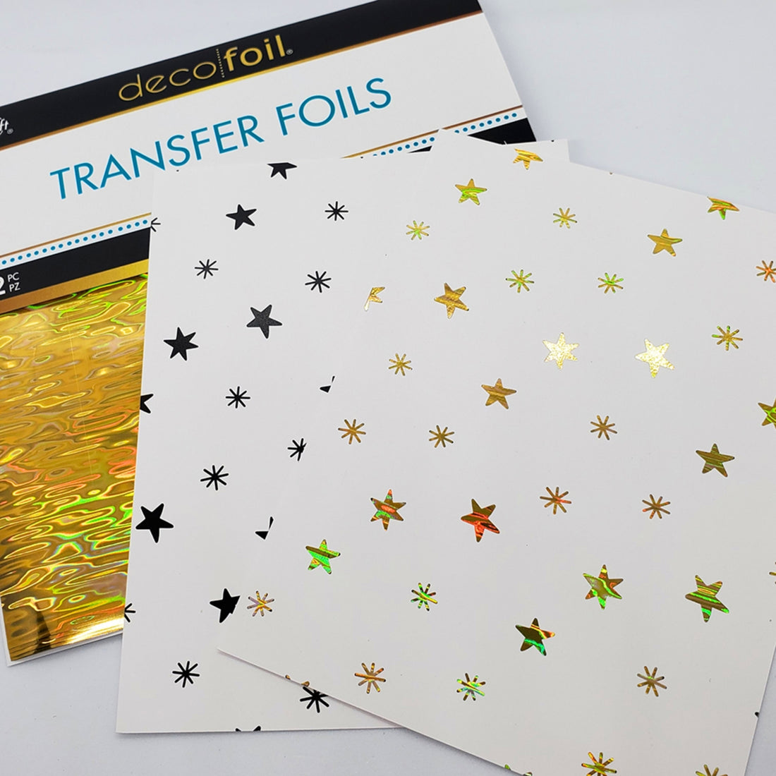Transfer Foil Firelight 6 x 6"/ 12 Hojas de Foil Reactivo al Toner Adornos / Embellishments Therm O Web