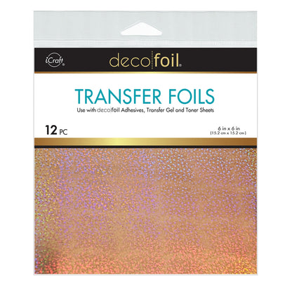 Transfer Foil Sparkling Cider 6 x 6"/ 12 Hojas de Foil Reactivo al Toner Adornos / Embellishments Therm O Web