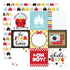 4x4 Journaling Cards Double Sided Paper / Papel Doble Cara Mickey 12" Papel, Hojas Sueltas Echo Park