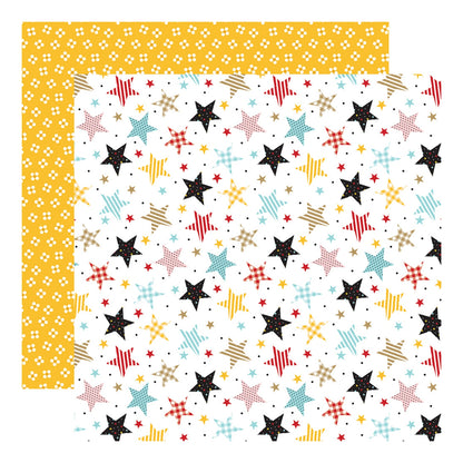 Wish Upon The Stars Double Sided Paper / Papel Doble Cara Mickey 12" Papel, Hojas Sueltas Echo Park