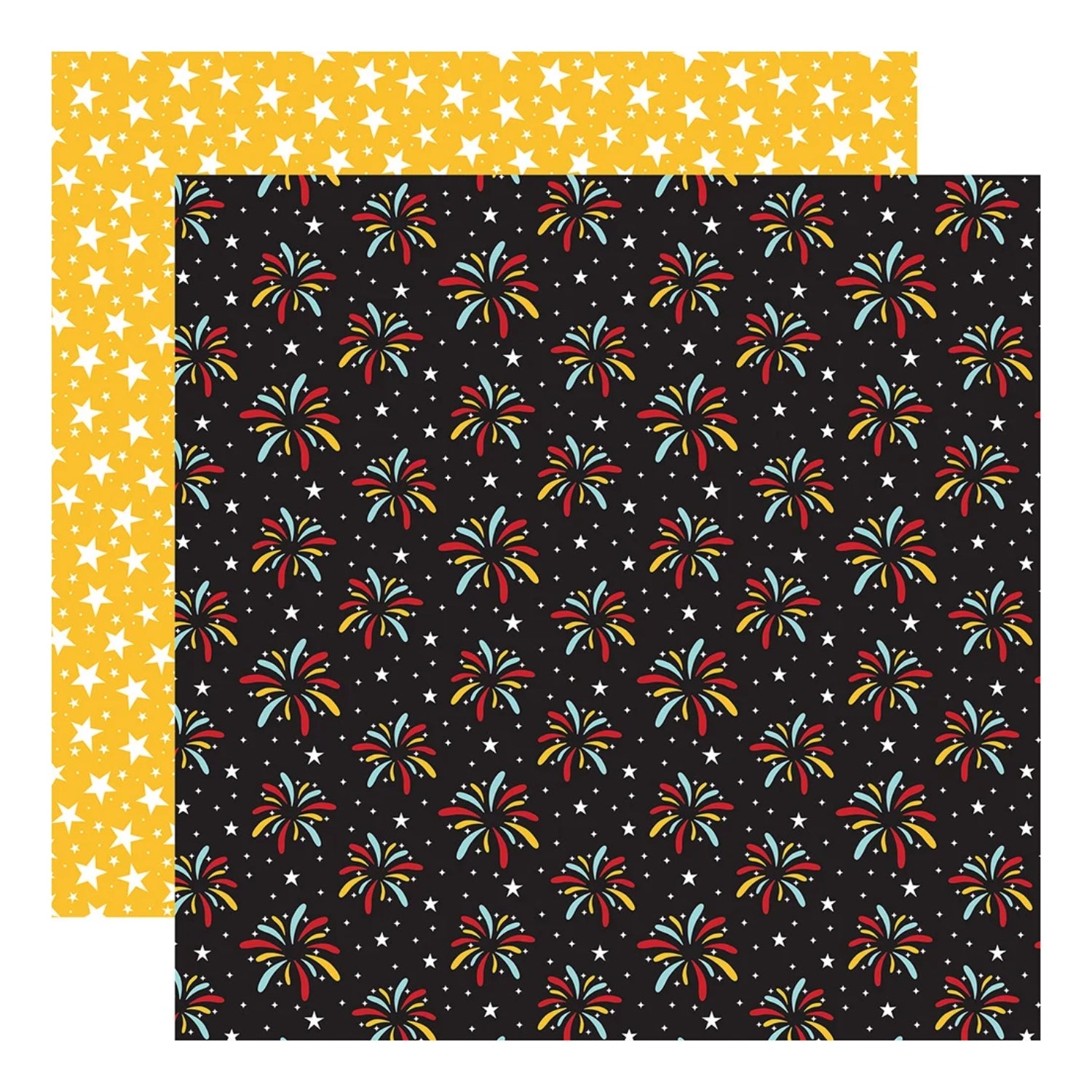Colorful Booms Double Sided Paper / Papel Doble Cara Mickey 12" Papel, Hojas Sueltas Echo Park