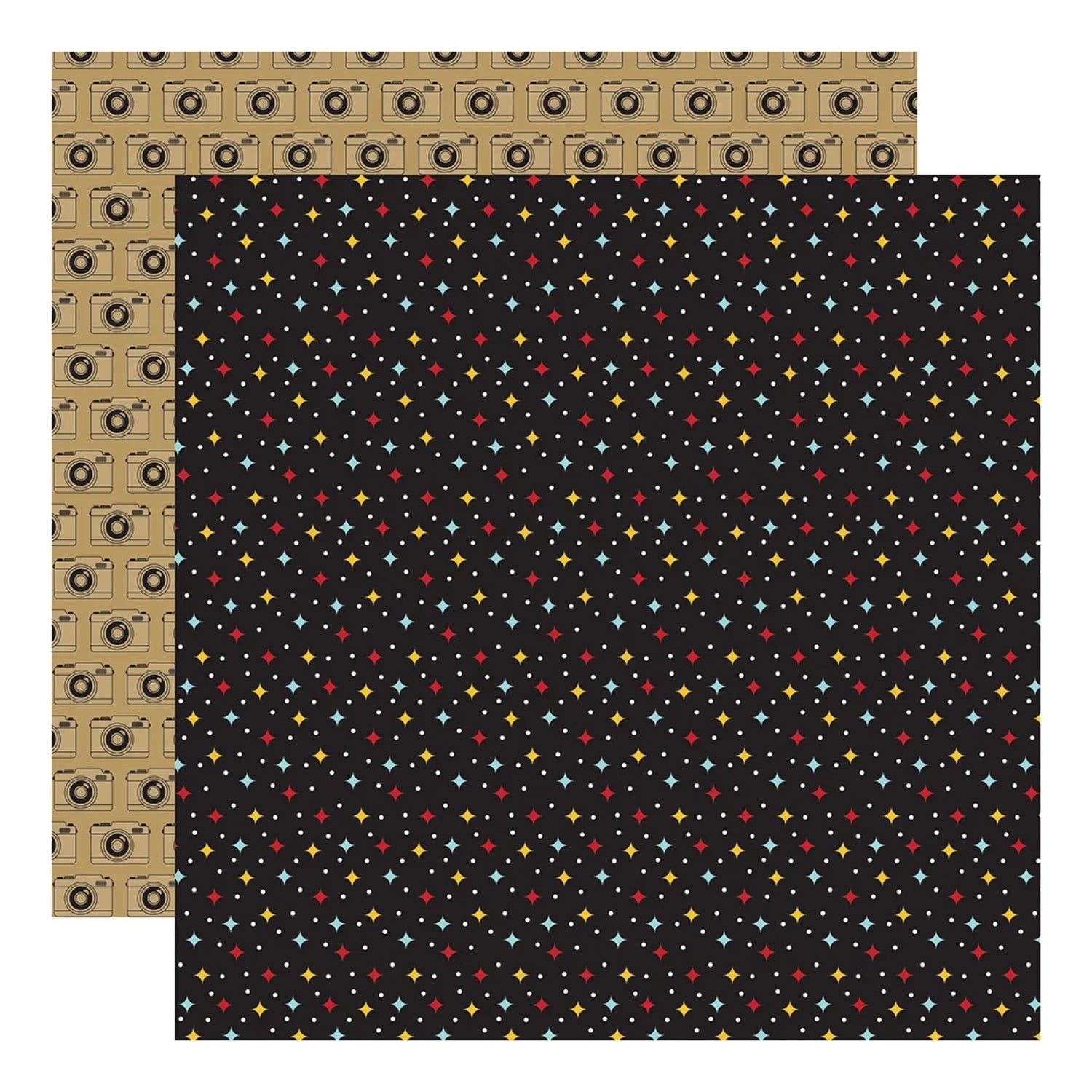 Magic Sparkle Double Sided Paper / Papel Doble Cara Mickey 12" Papel, Hojas Sueltas Echo Park