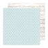Patterned Double-Sided Cardstock / Cartulina Estampada Doble Cara Corazones Azules 12 x 12" Papel, Hojas Sueltas American Crafts