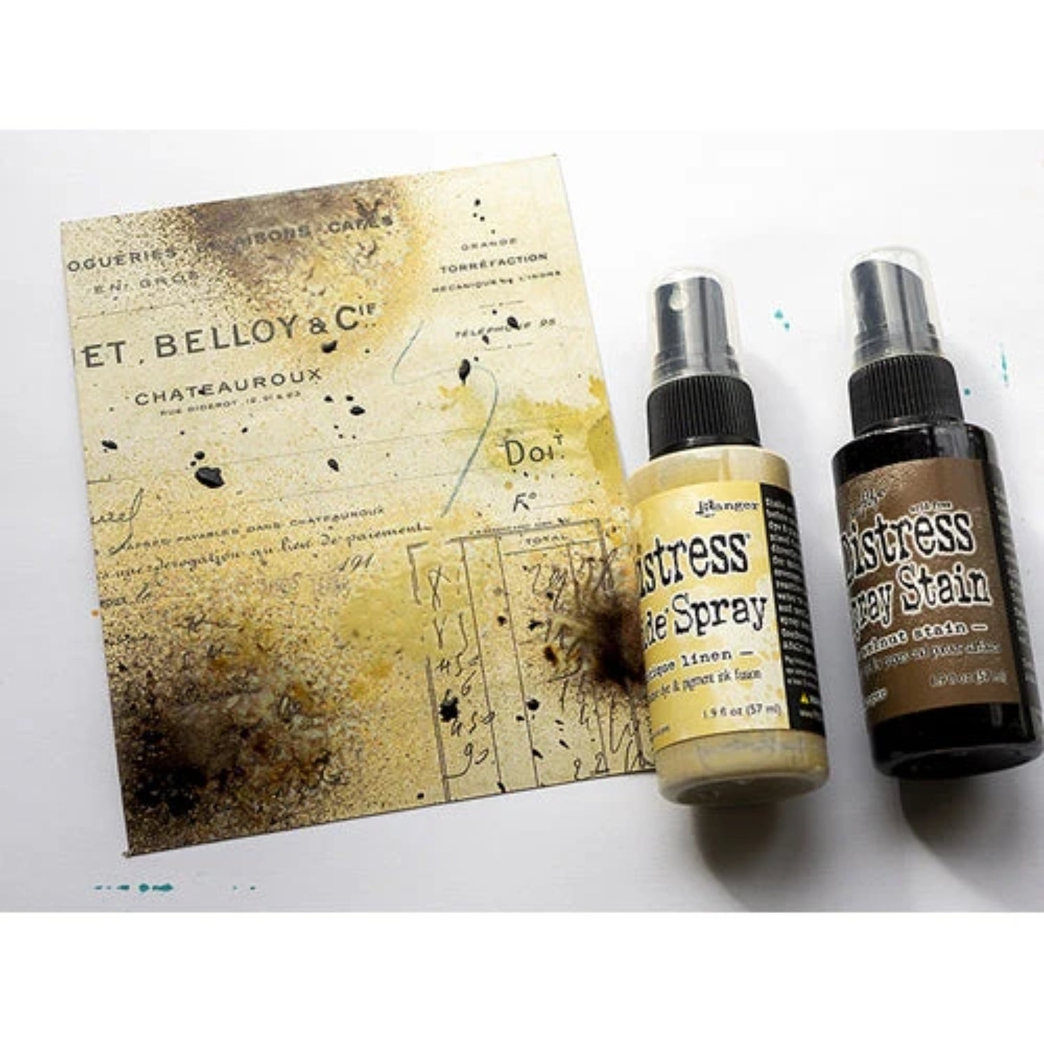 Distress Spray Walnut Stain / Tinta en Spray Nuez Café Oscuro Pinturas Tim Holtz - Ranger