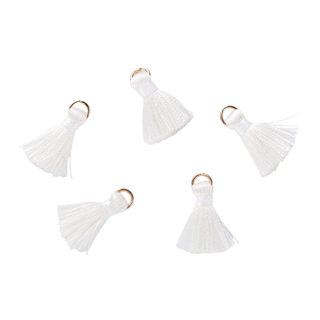 10 Mini Borlas Blancas Adornos / Embellishments Hobbees