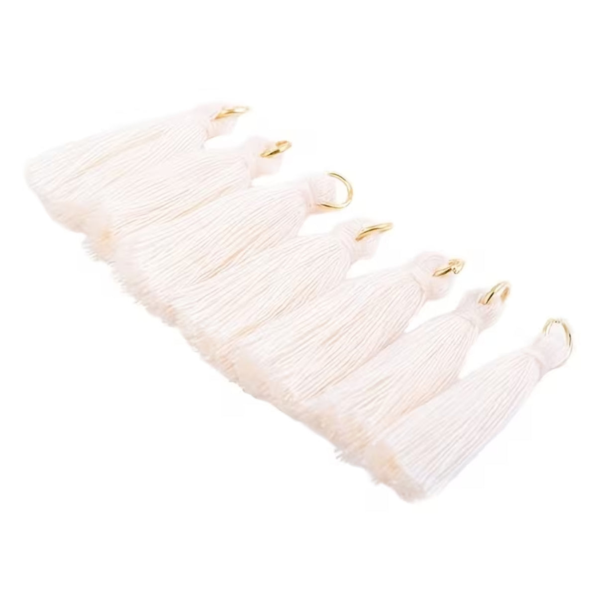 10 Mini Borlas Marfil Adornos / Embellishments Hobbees