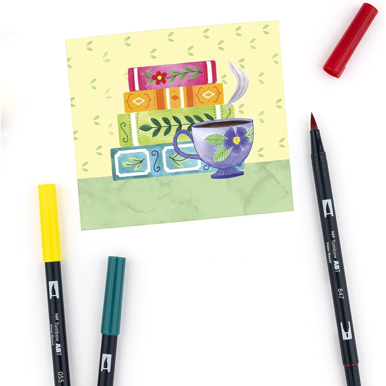 Marker Brush Pens Primary Palette / Marcadores Acuarelables Colores Primarios Marcadores &amp; Plumones Tombow