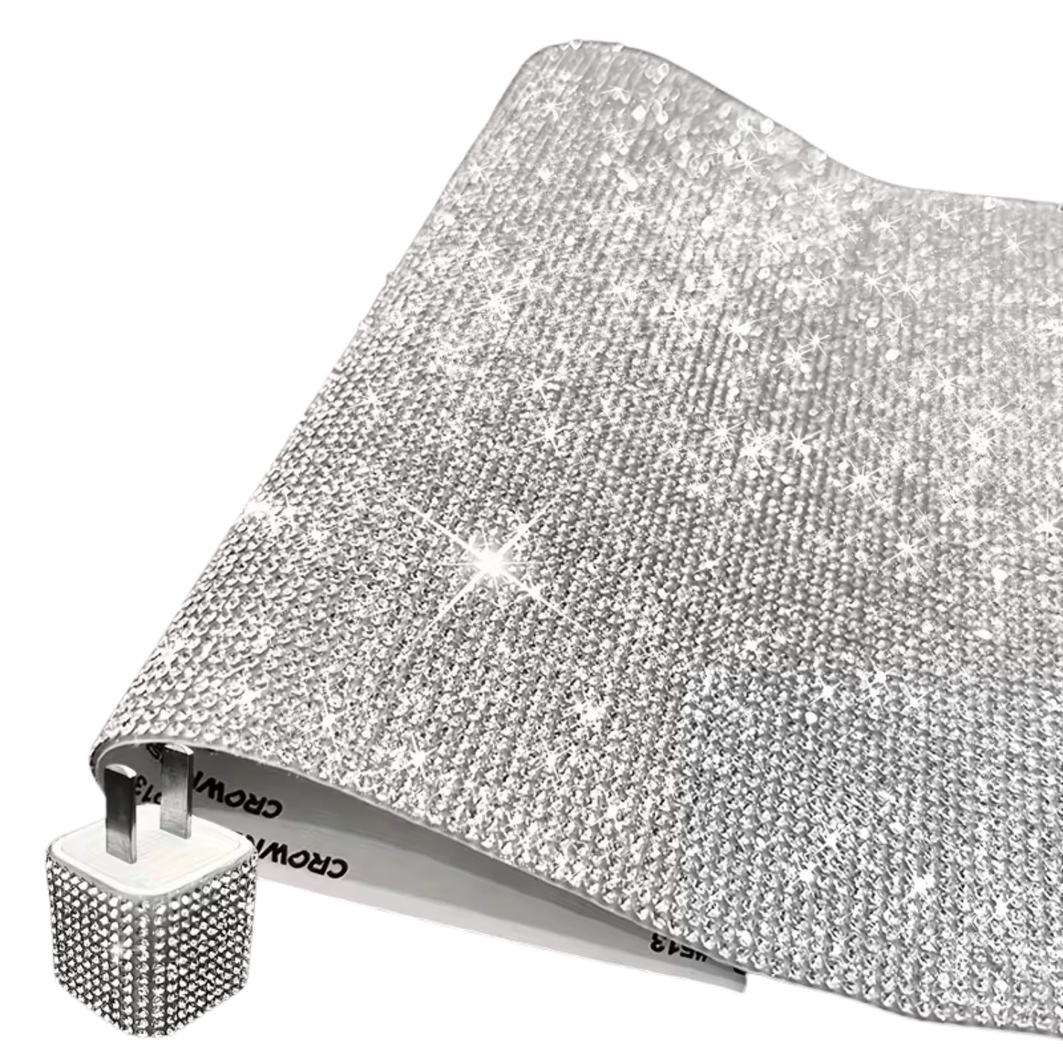 Hoja de Cristales Autoadhesiva Color Blanco Adornos / Embellishments Hobbees