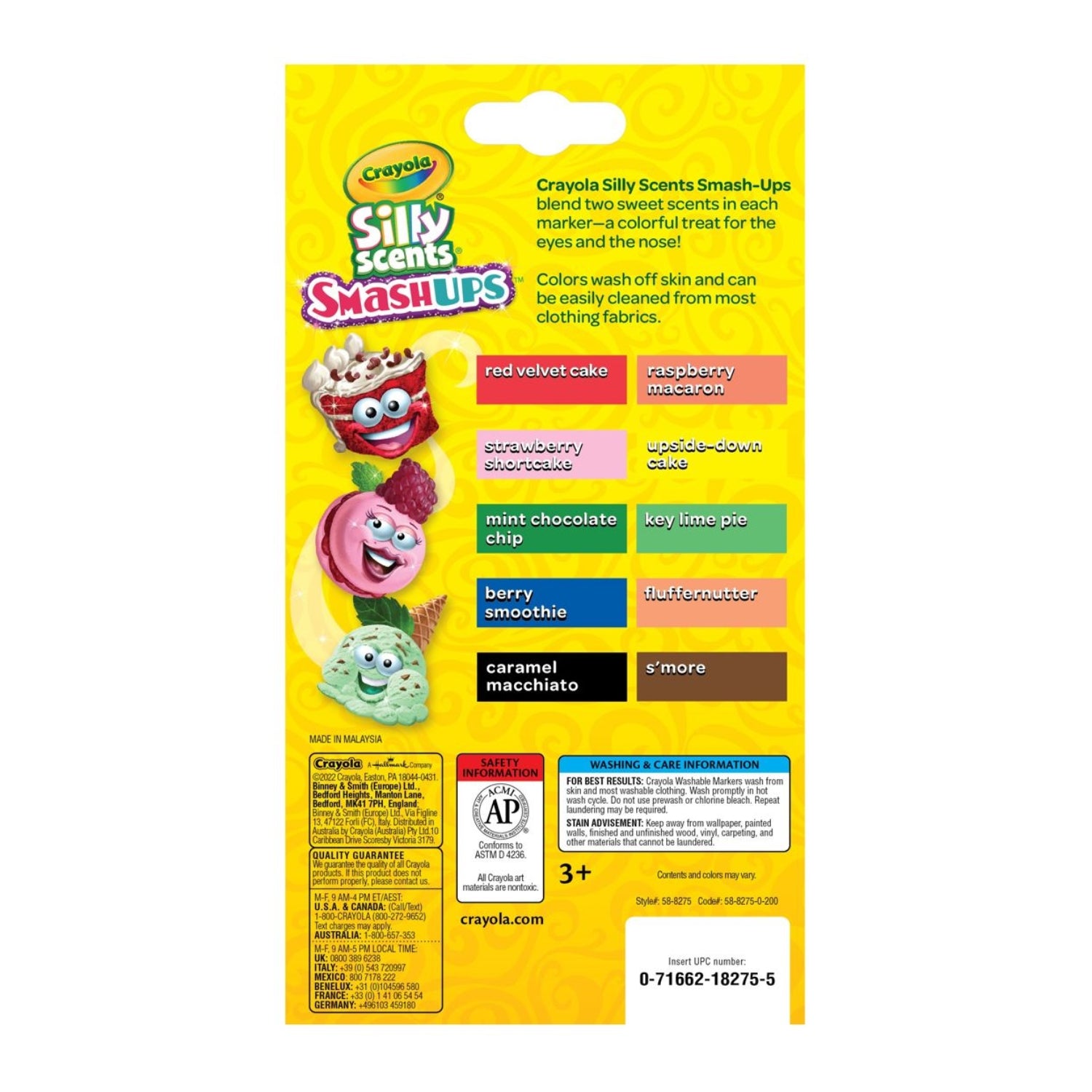 Silly Scents Washable Slim Markers / Plumones Lavables con Olor