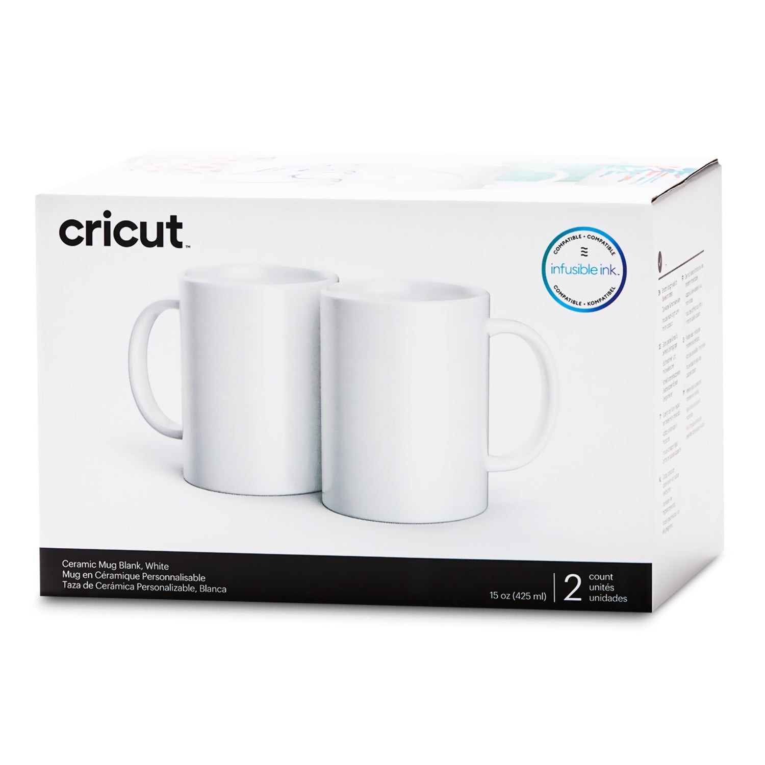 Ceramic Mug Blank White / 2 Tazas Blancas de Ceramica para Sublimación Accesorios SublimArt