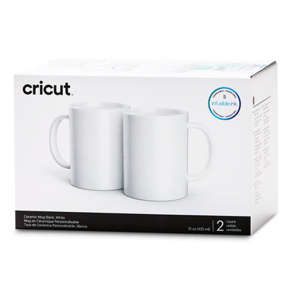 Ceramic Mug Blank White / 2 Tazas Blancas de Ceramica para Sublimación Accesorios SublimArt