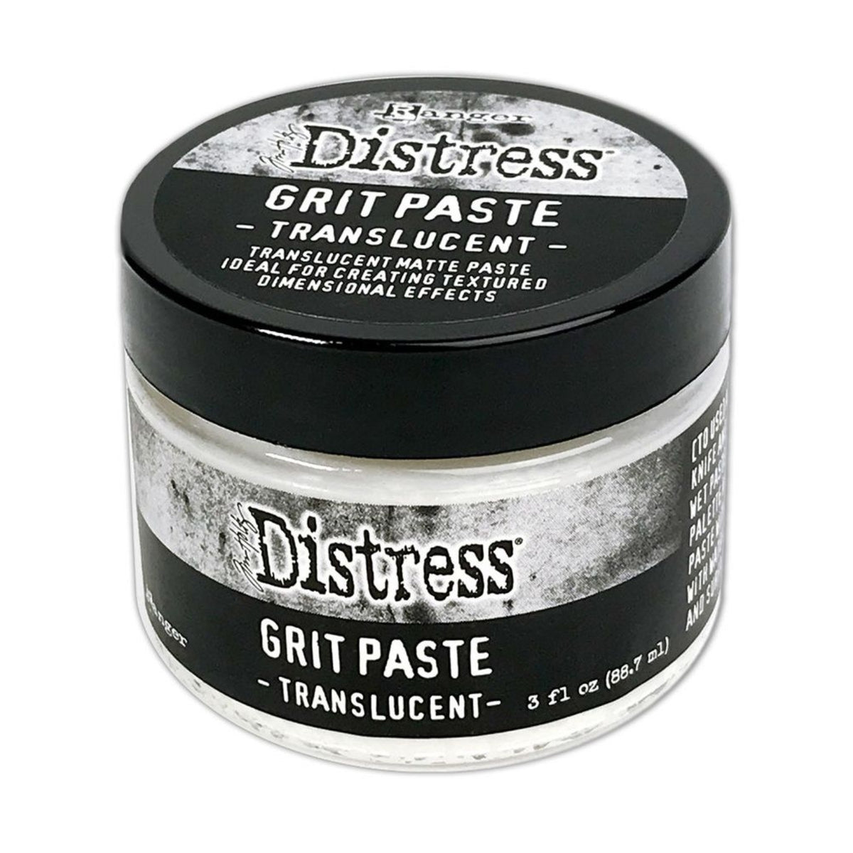 Tim Holtz Distress Grit Paste Translucent / Pasta de Arena Translúcida Medios Mixtos y Pastas Texturizadoras Tim Holtz