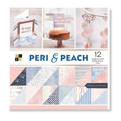 Cardstock Peri Peach / Block de Cartulina Melocotón Papel DCWV