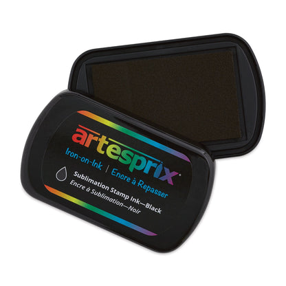 Iron-On-Ink Sublimation Stamp Pad Black / Tinta Negra para Sublimación Tintas Artesprix