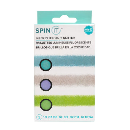 Spin It Glow In The Dark Glitter / Diamantina que Brilla en la Oscuridad Adornos / Embellishments We R Memory Keepers