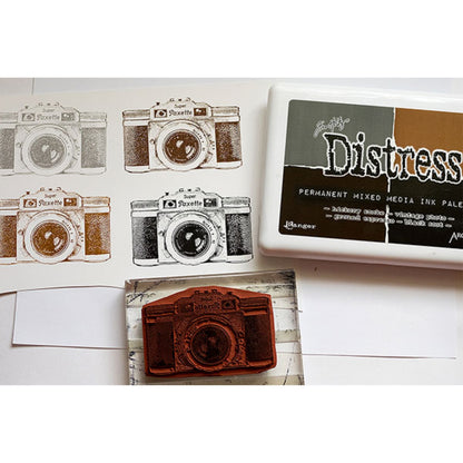 Tim Holtz Distress Ink Palette / Cojín de Tinta para Sellos Colores Tierra Tintas Ranger
