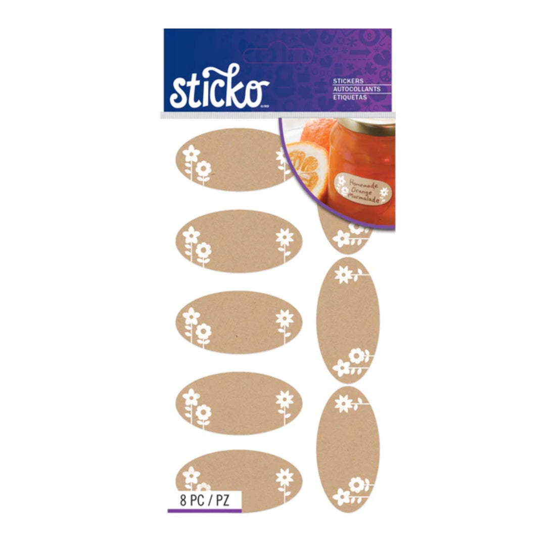Kraft Jelly Jar Labels / Etiquetas Kraft Para Tarros De Mermelada