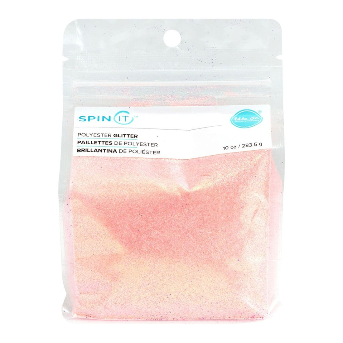 Spin It Extra Fine Glitter Light Pink / Diamantina Rosa Claro Extra Fina Adornos / Embellishments We R Memory Keepers
