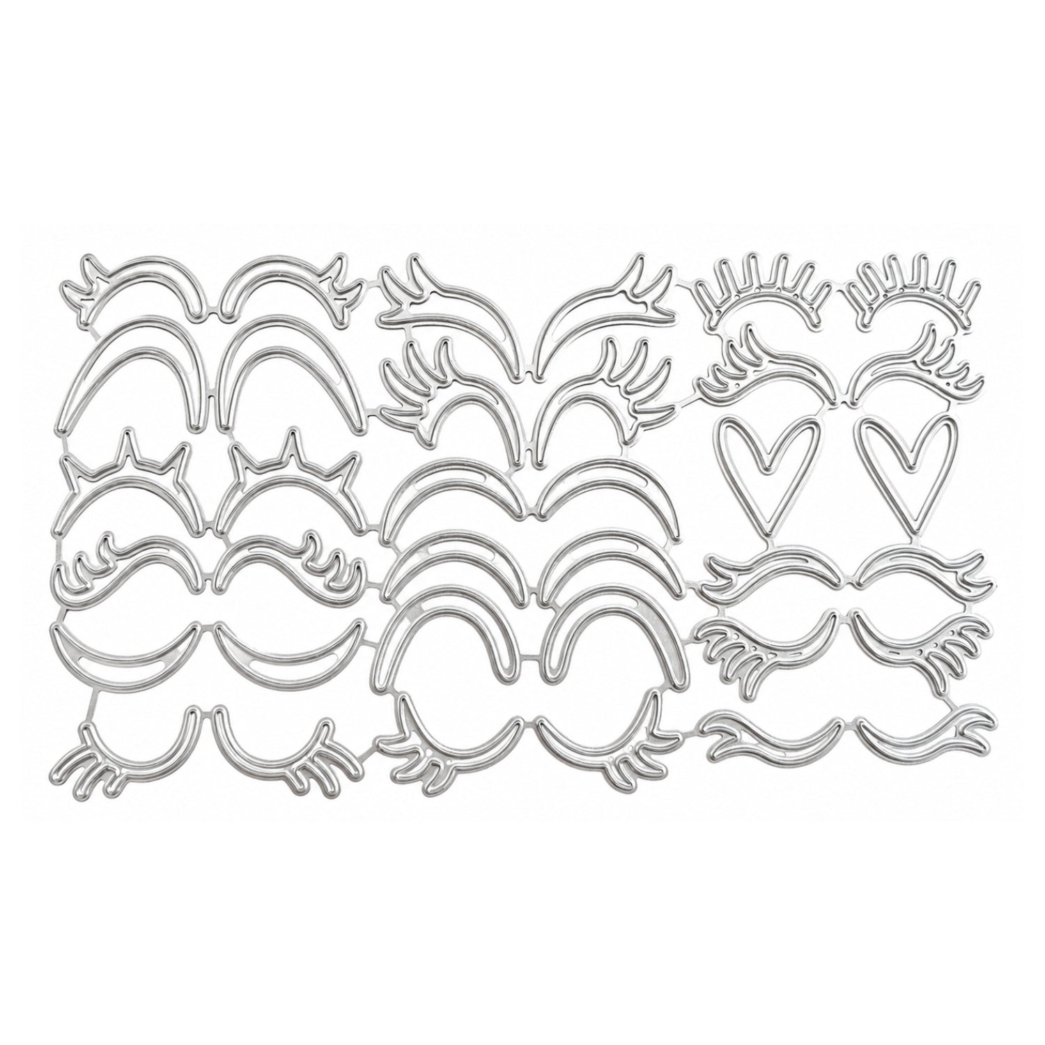 Suaje de Ojos y Pestañas Dados de Corte / Suajes / Troqueles Hobbees