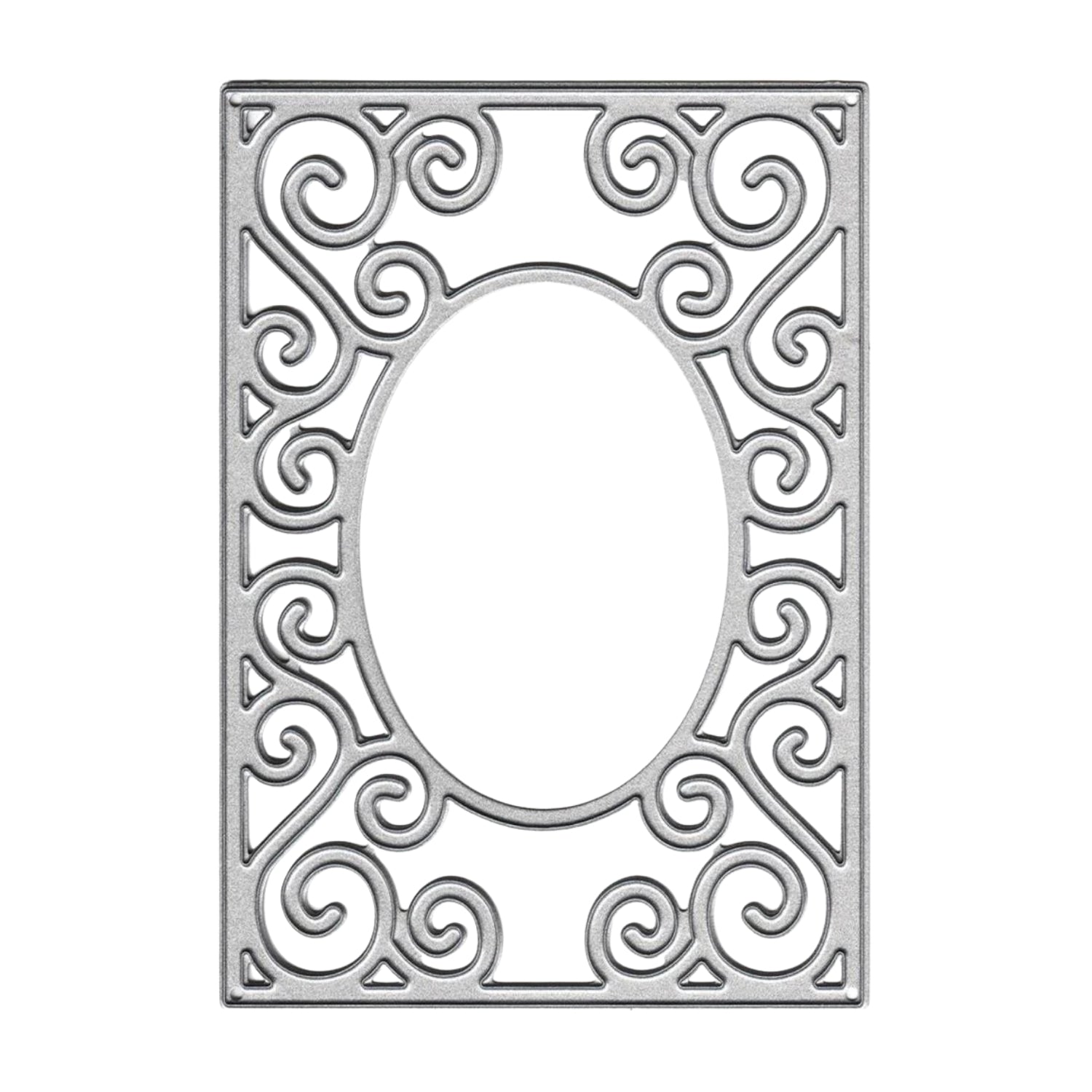 Suaje de Corte de Marco Decorativo / Decorative Rectangle with Oval Frame die Dados de Corte / Suajes / Troqueles Joy Crafts