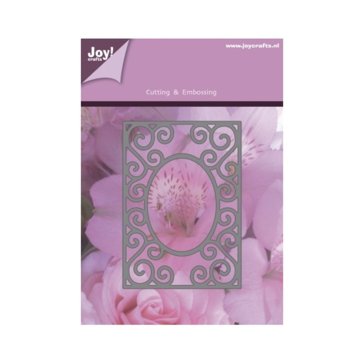 Suaje de Corte de Marco Decorativo / Decorative Rectangle with Oval Frame die Dados de Corte / Suajes / Troqueles Joy Crafts